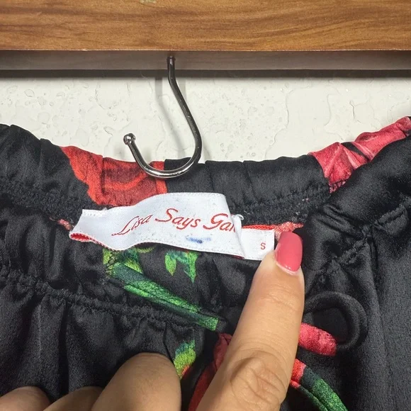 Lisa Says Gah Floral Rose SET Size Small - Picture 14 of 16